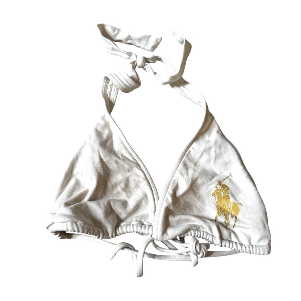 Polo Ralph Lauren Women’s White Halter Bikini Top